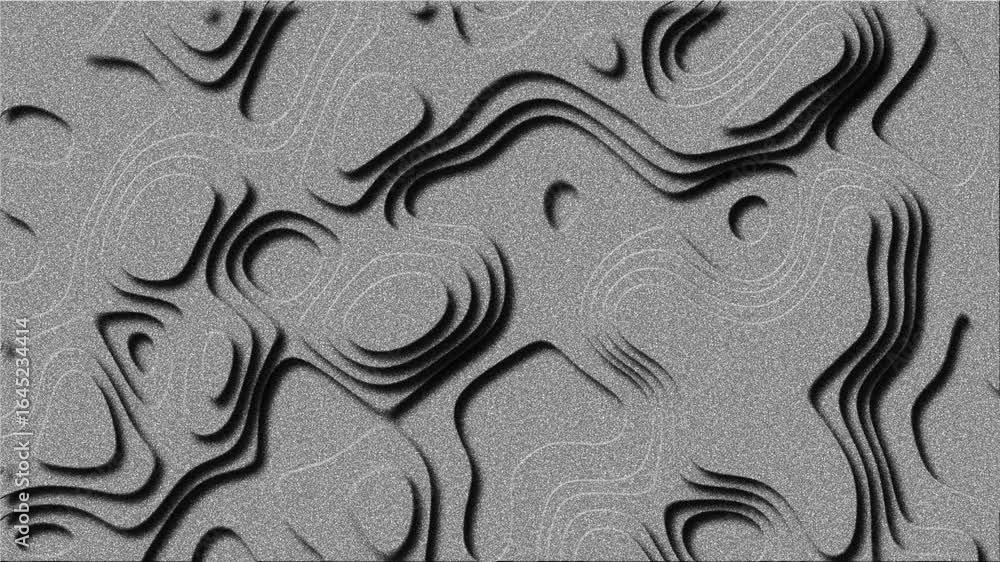 Poster Abstract Topographic Map Animation Loop,fluid background