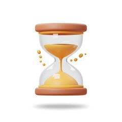 Classic Hourglass with Flowing Sand