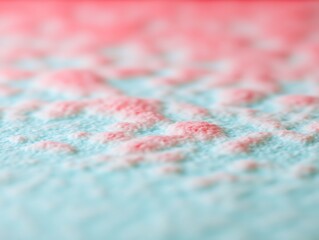 Abstract textured surface with pink and cyan