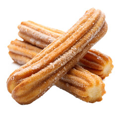 Delicious Churros Stacked on Top of Each Other on transparent background