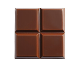 Chocolate bar isolated on a white, transparent background