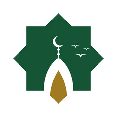 Islamic Mosque icon logo