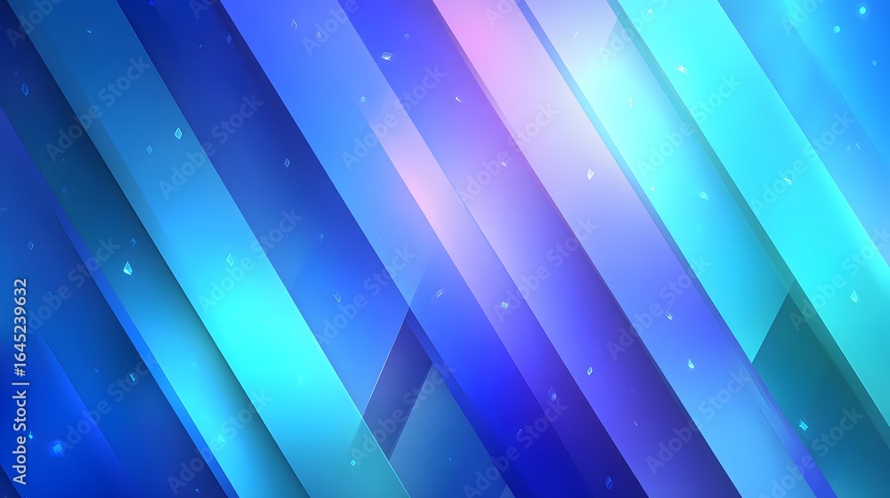 Poster abstract design with diagonal lines and vibrant colors.