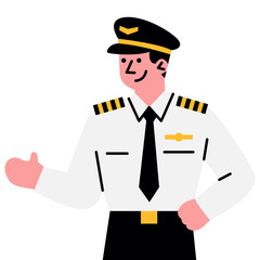 Pilot in Official Uniform