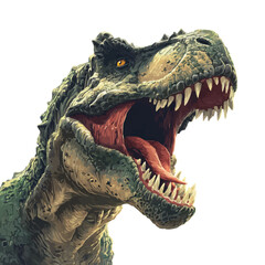 Fototapeta premium Tyrannosaurus rex close up roaring illustration