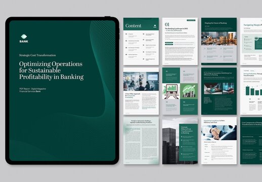Digital Brochure Template & Ebook Layout