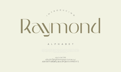 Raymond Alphabet Minimal Geometric Sans Serif