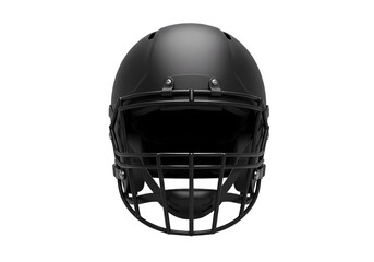 Black Football Helmet on transparent background