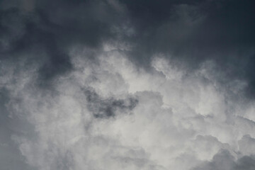 Moody dark cloud background in British summertime