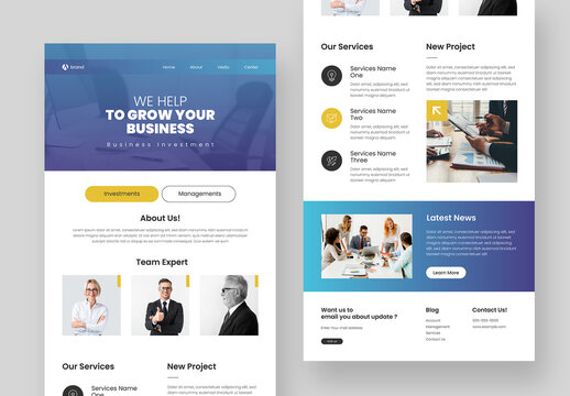 Business Email Newsletter Template