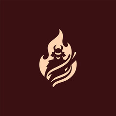 Samurai fire logo