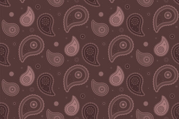 Fototapeta premium Springtime geometric of paisley elegance. Shirt foliage a indian symmetry. Damask style delicate colourful.