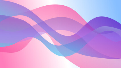 Purple and pink abstract colorful vector background with pink and blue waves. Digital dynamic gradient wallpaper. Luxury backdrop. 