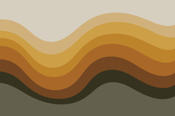 Abstract wavy lines in earthy tones creating a smooth and calming visual experience for the viewer