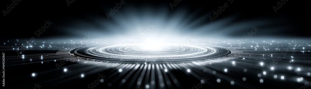 Poster abstract technology background a depiction of light rays and energy rays a captivating image featuri