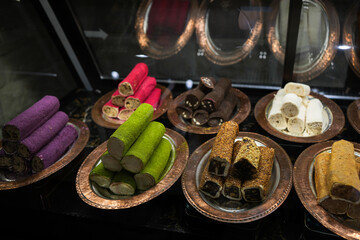 Assorted Colorful Locum in Luxury Shop Display