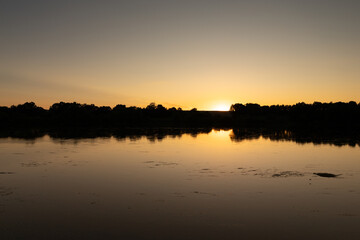 Beautiful summer landscape with green nature in the Republic of Moldova, Rural tourism in Eastern Europe. Natural park in Moldova.