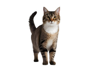 Fototapeta premium 尻尾を立てたかわいい猫