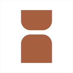 Abstract boho shape vector illustration