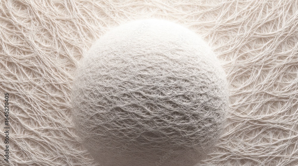 Poster abstract spherical beige and white texture design with rough surface and organic pattern with intric