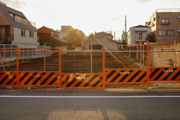 工事現場のフェンス