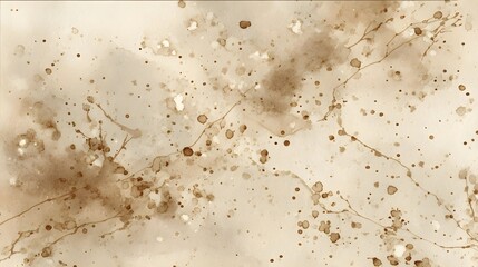 Elegant abstract watercolor background with a modern fluid design featuring soft muted brown and beige tones and a subtly textured grunge like effect