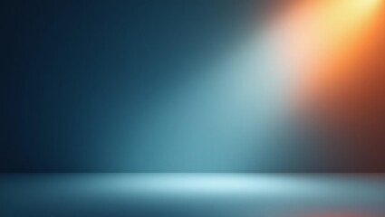 Blue and Orange Light Background