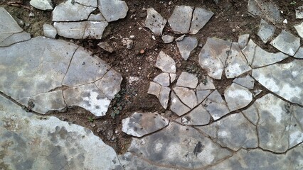 Grunge concrete texture with distressed weathered stone surface, aged wall background with rough cement patterns and abstract industrial texture design element