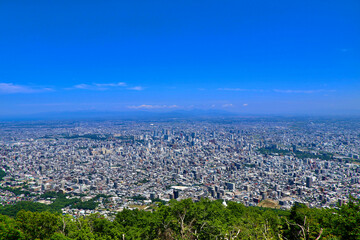 札幌市パノラマ ・展望台から・北東方面（北海道・札幌市）