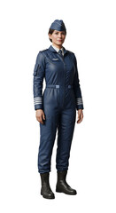 Fototapeta premium A woman plane pilot