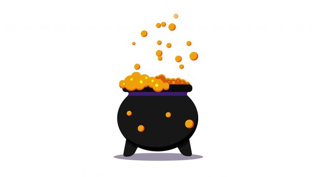 Magical Potion Brewing: A Dynamic Cauldron Animation
