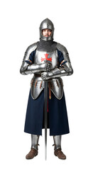 Naklejka premium A knight from the Battle of Crécy (1346)