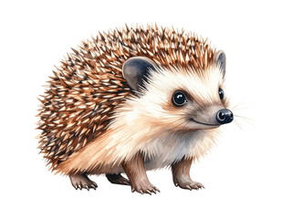 Obraz premium Colored Pencil Print Drawing of a Hedgehog