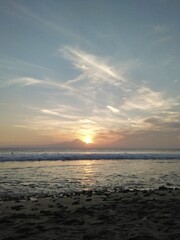 Fototapeta premium sunset over the sea