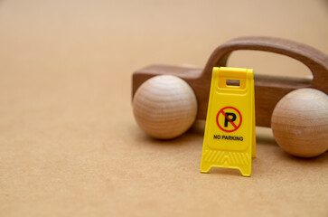 Wooden Car Parked Behind 