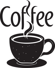 Aromatic Coffee Delight Expressed in an Artistic Silhouette with a Touch of Whimsy