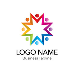 Fototapeta premium Logo Colorful Abstract Design Business Template