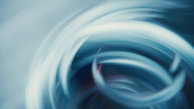 Abstract spinning light particles , Futuristic quantum physics concept