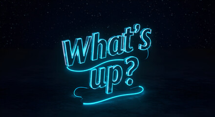 Obraz premium A modern, stylized neon 