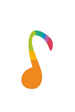 illustration of a musical note icon