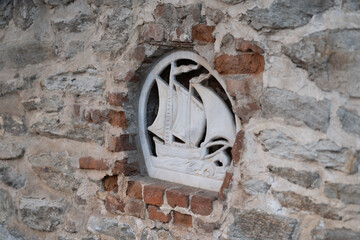 detail of the old building