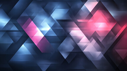 Abstract geometric background with vibrant glowing triangles