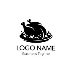 Logo Chicken Food Business Vector Design Template