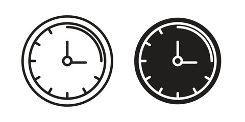 Time quarter past icon