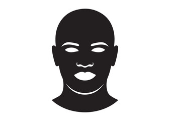 Head silhouette vector illustration