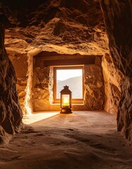 Minimalist Mountain Cave Meditation Hall