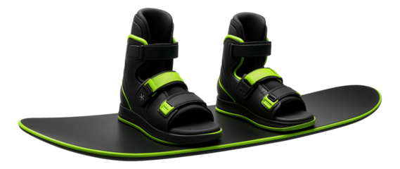 Monoski with a single wide platform and two bindings for alternative downhill skiing