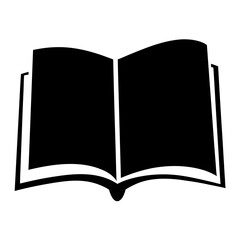 Open book illustration representing knowledge, learning, reading, and education concept