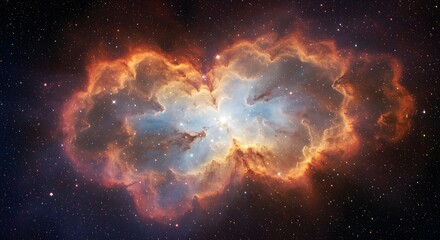 Obraz premium Stellar Explosion in Space 