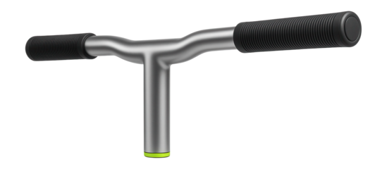 Flat handlebar with integrated grips for urban commuting